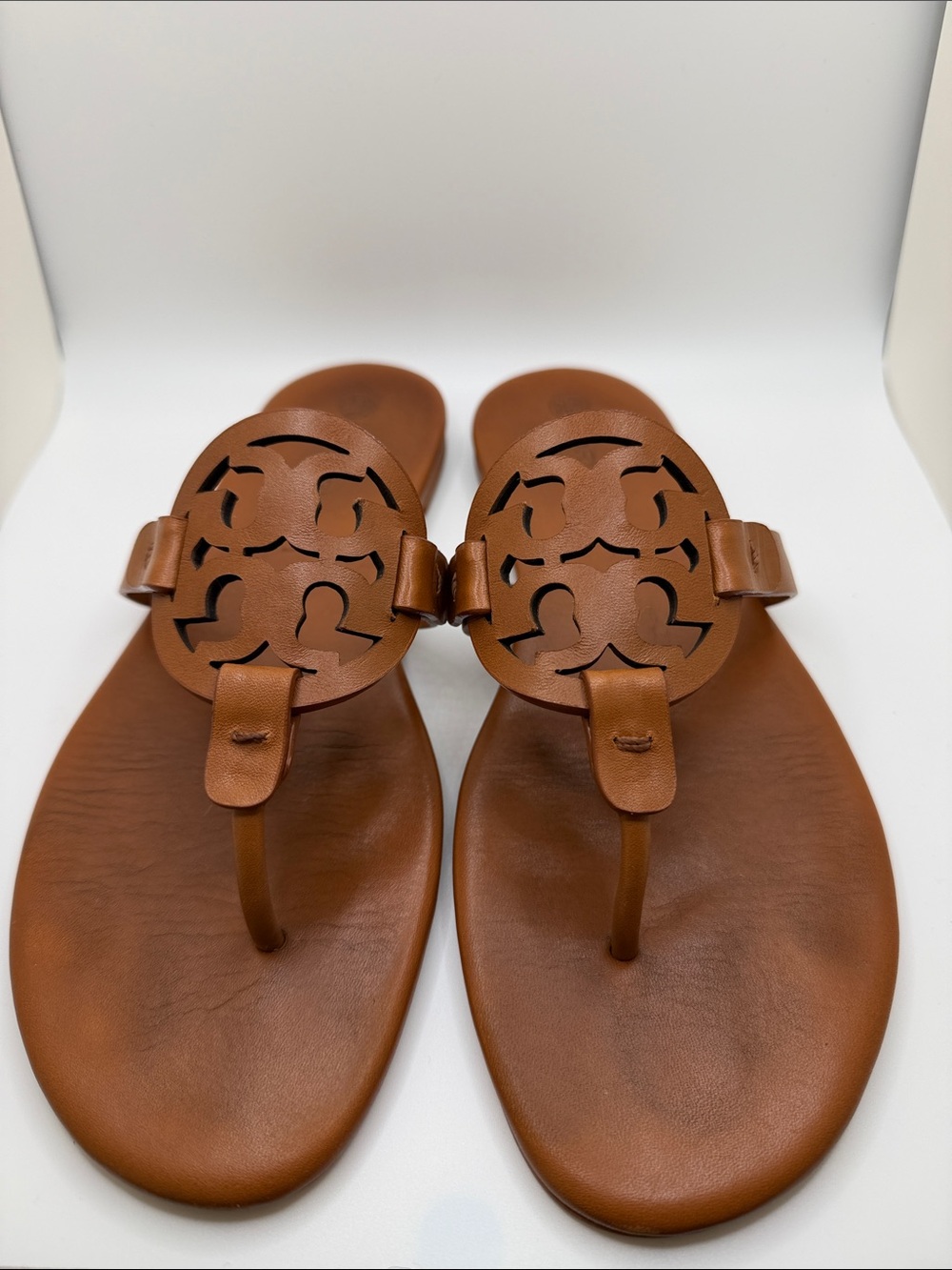 Tory Burch tan soft Miller Sandals (size 8)
